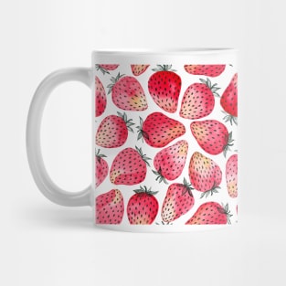 Strawberries watercolor and ink Mug